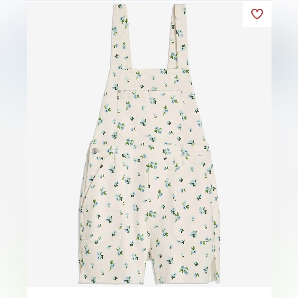 WeWoreWhat - floral overalls